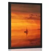 Plakat samotna barčica na širnem morju - 40x60 no frame