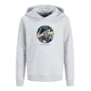 Jack & Jones Junior Majica Honolulu pegasto siva/temno zelena/marelica