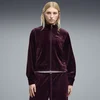 PUMA Essentials Elevated Velour Track Jacket Women, Clothing, Ruby Noir, S