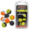 Two Tones Balls 14mm (plavajoče kroglice) 6 kosov oranžová/bílá