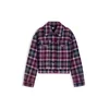 Tommy Jeans Prehodna jakna jagoda/črna/bela