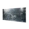 tulup.si Slika na steklu Water drop splash 140x70 cm 2 obešalnika