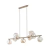 Luster na sajli LAVA 9xG9/8W/230V bež/zadimljeno bež