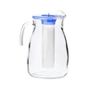Carafe with cooling compartment, 2800 ml, made of glass, Arctic - Borg