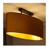 Duolla - Plafonski luster OVAL VEGAN 2xE27/15W/230V braon
