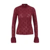 WE Fashion Bluza temno rdeča