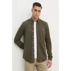 Bombažna srajca Polo Ralph Lauren moška, zelena barva, 710654408