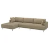 UPPAKRA Modularna sofa s 4,5 sedišta, s lenjivcem, levo/Johanneshov smeđebež
