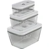 Vakuumski kozarci za hrano FRESH & SAVE, set 3 kos, beli, steklo, Zwilling