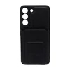 Maska za telefon LEATHER MAGSAFE WALLET za Samsung S22, Crna