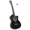 Klasična gitara Western s prorezom i 6 žica crna 38 