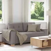 vidaXL Dvosed taupe 180x77x82 cm blago