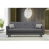 Atelier Del Sofa Raztegljiv kavč s tremi sedeži, Polya - temno siva