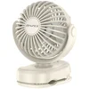 Namizni mini ventilator F45 s sponko, 1200mAh, bel