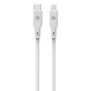 Dviced Cable USB-C to Lightning silicone 1,25m - White