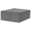 SKUBB Sanduk za odlaganje, tamnosiva, 43x53x19 cm