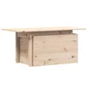 Vidaxl Vrtna miza 100x50x75 cm trdna borovina