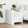 Vidaxl vidaXL Nočna omarica, bela, 45x50x50 cm, material na osnovi lesa