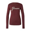 GUESS Pulover GEORGIA temno rdeča / srebrna / biserno bela