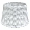 Vidaxl Senčilo za stropno svetilko belo O45x28 cm pleteno