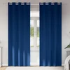 Zavjese za blackout s prstenovima 2 pcs Tamno plava