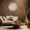 WALLXPERT Dekorativni metalni zidni sat Antique Medium Wooden