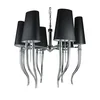 Azzardo AZ1390 - Luster na lancu DIABLO 12xE14/11W/230V crna
