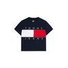 Tommy Jeans Majica Flag DW0DW22818 Mornarsko modra Regular Fit