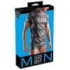 Svenjoyment Shirt 2XL Black Metallic Silver Design Short Sleeve 21620241741