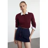 Trendyol Navy Blue Belted Super Mini Woven Shorts Skirt