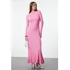 Trendyol Modest Ženska haljina Tctaw25Eb00016, Roza