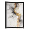 Plakat belo siv marmor - 30x45 silver