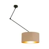 LED podesiv luster na stalku GORTA 1xE27/60W/230V bež/zlatna