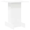 Vidaxl Stranska miza Bela 44,5 x 45 x 55 cm Konstruiran les