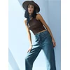 Sinsay - Pamučne balloon comfort farmerke - plava
