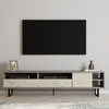 Hanah Home TV Komoda Luga, 180x44,7x29,8 cm, Bež
