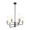 ITALUX PND-95331-6-BK - Luster na stalku SANTOS 6xG9/40W/230V crna