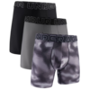 Bokarice Under Armour PRINT 6in 3er Pack Boxer hort