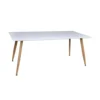 Venture Design Jedilna miza 180x90x75 cm bela