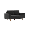 ATELIER DEL SOFA 2-Seat Sofa Sparrow 2 Night Grey Walnut