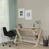 Hanah Home Radni sto Lungo, 140x73x60 cm, Svetla hrast