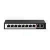 Extralink CERES | PoE Switch | 8x 100Mb/s PoE/PoE+, 2x RJ45 Uplink 100Mb/s, 96W