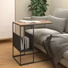 Bočni stolić crni 55 x 36 x 59,5 cm od konstruiranog drva