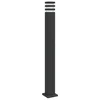 Vanjska podna svjetiljka crna 110 cm aluminijska