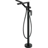 Freestanding bathtub mixer with shower set