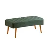 Hanah Home Trpezarijska klupa Vina 1070 110x50x40cm Bež-Zelena