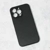 Maska za telefon Carbon fiber za iPhone 13 Pro 6.1 crna