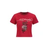 Ed Hardy Majica rdeča / bela