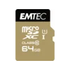 Emtec Emtec m64GB UHS-I U1 EliteGold + Adapter microSD kartica 64 GB, Class 10, 85 MB/s