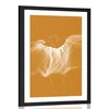 Plakat s paspartujem nežnost ženske - 60x90 silver